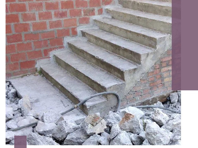 Демонтаж бетонных лестниц в Выксе: быстро и безопасно