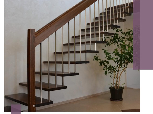 Лестницы на больцах под ключ в Выксе – изготовление и монтаж