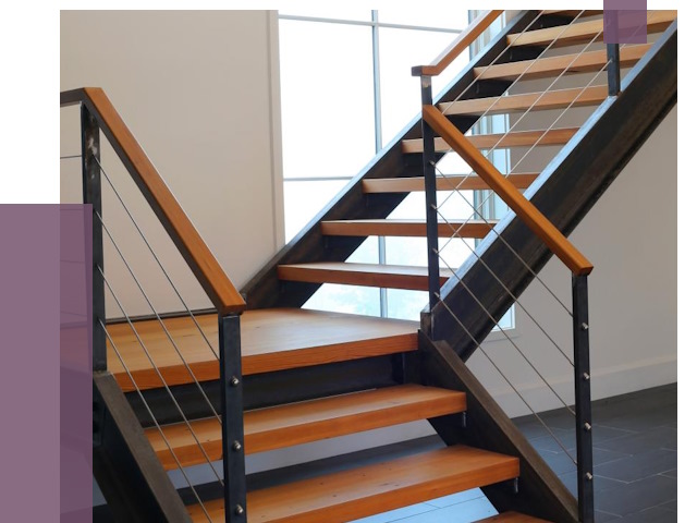 Изготовление лестниц на металлокаркасе в Выксе от 19185 руб. | ПРОЛЁТ-Вкс