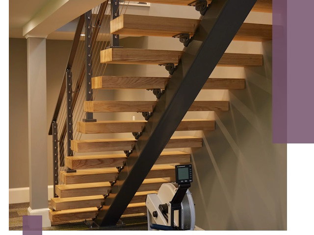 Лестницы на монокосоурах под ключ в Выксе - изготовление и монтаж