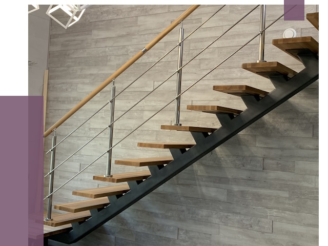 Изготовление лестниц на монокосоуре в Выксе от 77257 руб. 