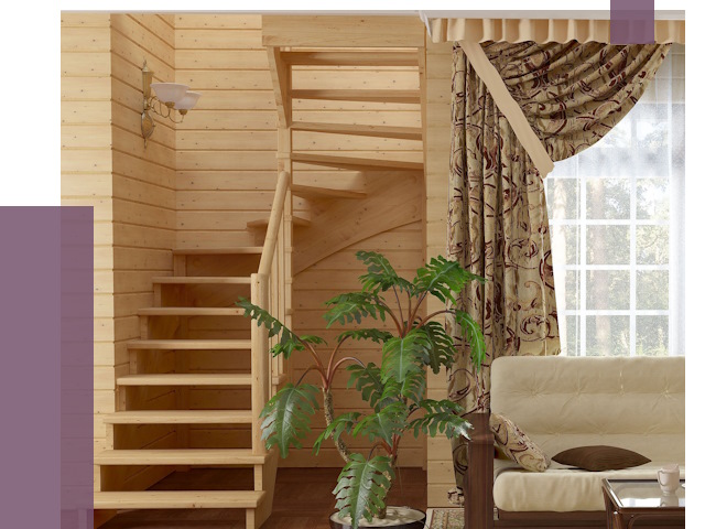 Лестницы для дачи в Выксе от 76997 руб.  | ПРОЛЁТ-Вкс