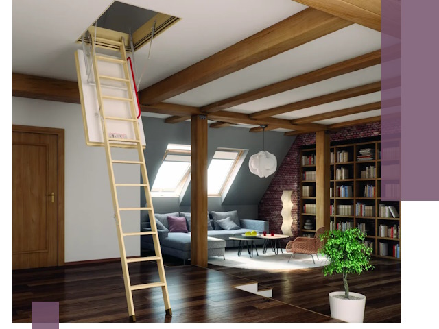 Чердачные лестницы под ключ в Выксе: изготовление и монтаж