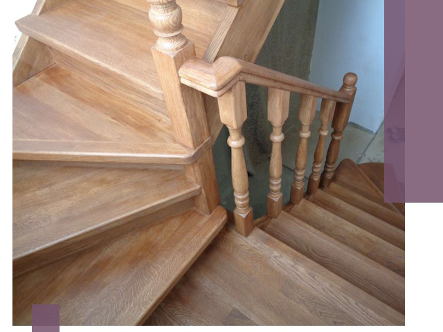 Дубовые лестницы под ключ в Выксе: изготовление и монтаж