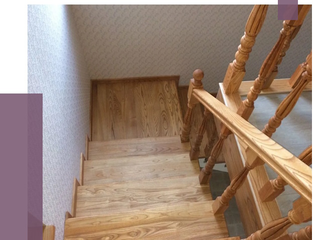 Сосновые лестницы в Выксе под ключ от 8192 руб.  | ПРОЛЁТ-Вкс