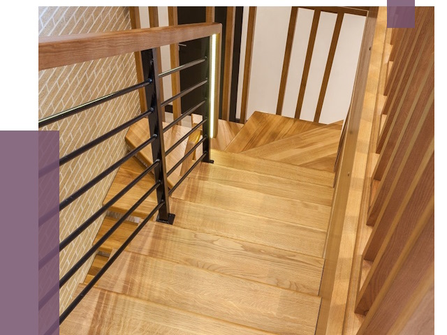 Лестницы из ясеня в Выксе под ключ от 10163 руб. 