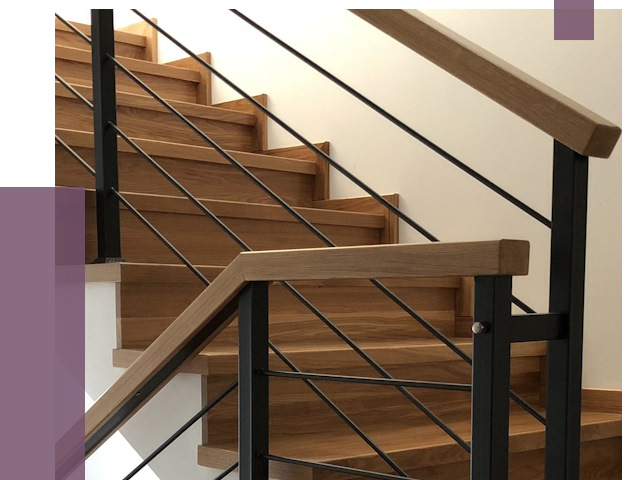 Обшивка металлической лестницы деревом в Выксе от 4407 руб. 