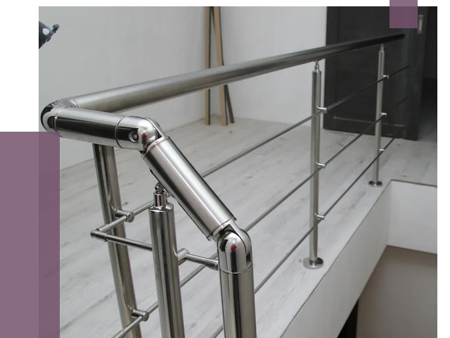 Перила из нержавеющей стали в Выксе от 9126 руб. под ключ | ПРОЛЁТ-Вкс