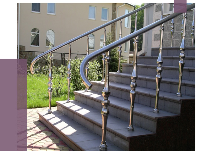 Перила для крыльца в Выксе от 10889 руб. — монтаж ПРОЛЁТ-Вкс