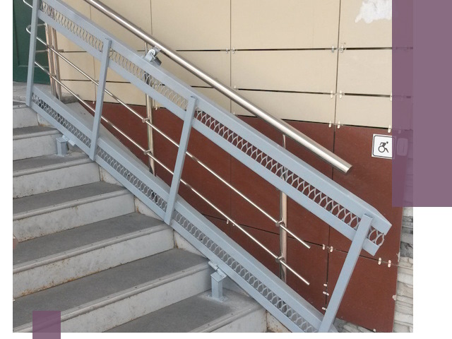 Изготовление откидных пандусов под ключ в Выксе