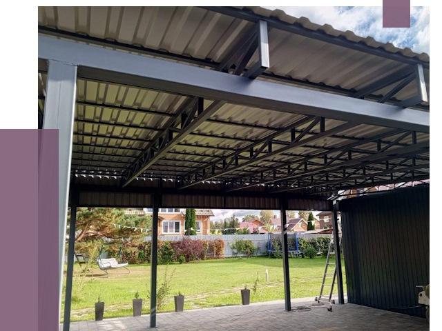 Монтаж навесов в Выксе от 7466 руб. — установка навеса | ПРОЛЁТ-Вкс