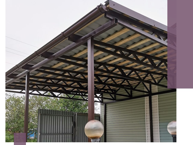 Навесы под ключ в Выксе: изготовление, монтаж и гарантия