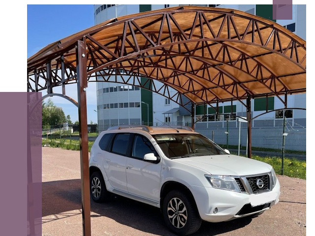 Недорогие навесы в Выксе от 43554 руб.  | ПРОЛЁТ-Вкс