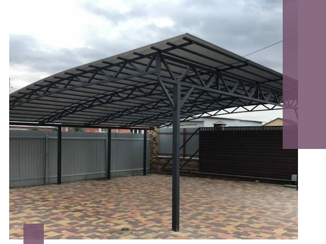 Недорогие навесы под ключ в Выксе — изготовление и монтаж