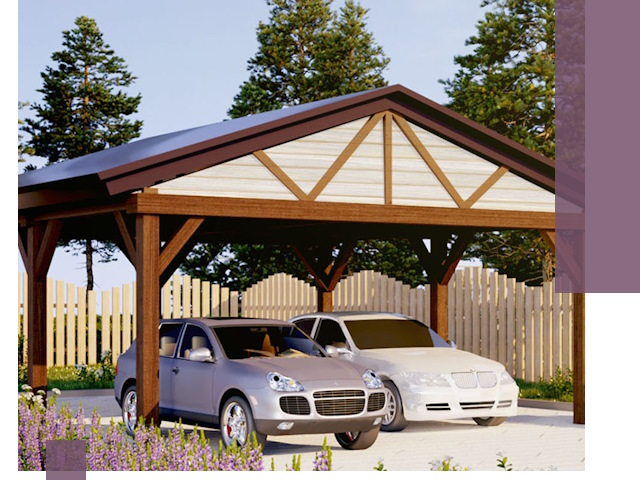 Навесы для автомобиля в Выксе — изготовление и монтаж