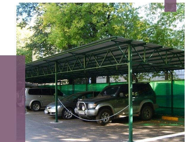 Навесы для парковки в Выксе от 81405 руб. заказать | ПРОЛЁТ-Вкс