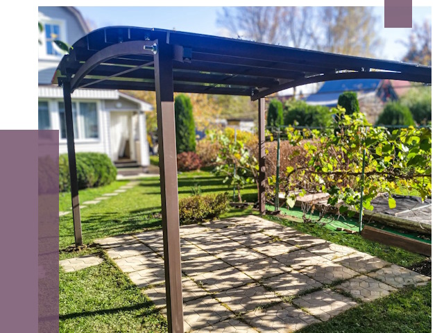 Навесы для дачи в Выксе от 12911 руб. под ключ — ПРОЛЁТ-Вкс