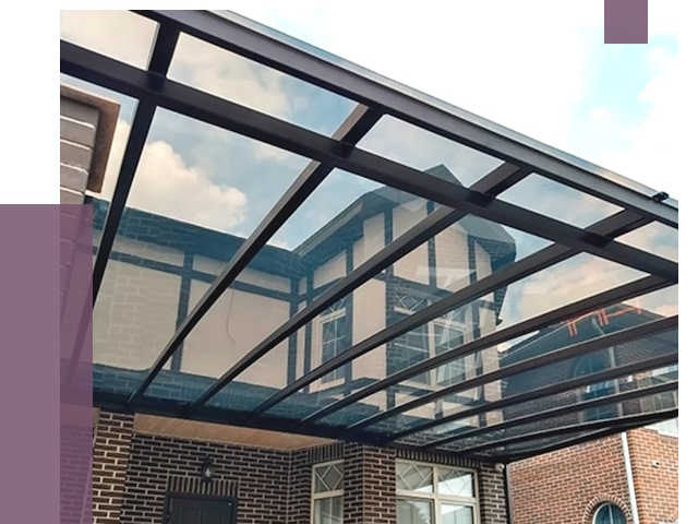 Навесы из поликарбоната в Выксе от 8732 руб. под ключ — ПРОЛЁТ-Вкс