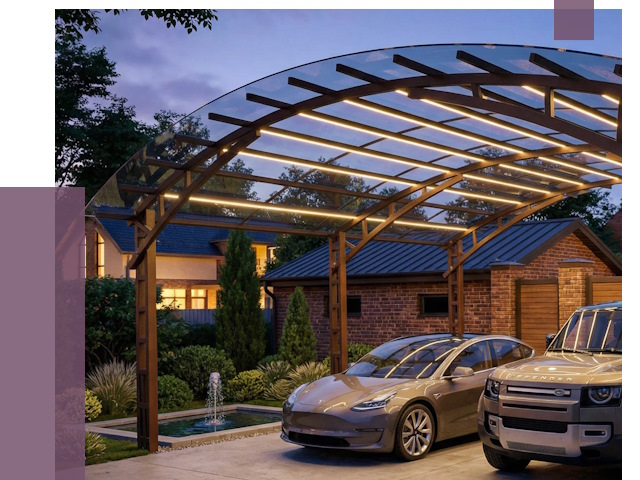 Металлические навесы в Выксе от 12859 руб. под ключ — ПРОЛЁТ-Вкс