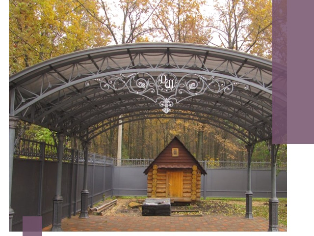 Кованые навесы премиум-класса под заказ в Выксе