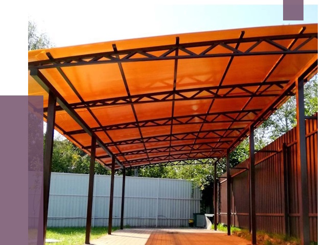 Односкатные навесы под ключ в Выксе от 13325 руб. 