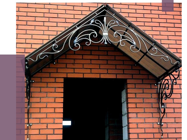 Металлические козырьки в Выксе от 10837 руб. 