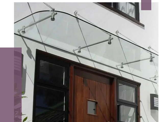 Стеклянные козырьки в Выксе от 19185 руб. | ПРОЛЁТ-Вкс