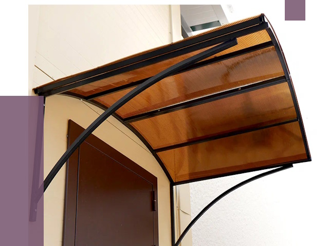 Недорогие козырьки в Выксе от 7695 руб.  | ПРОЛЁТ-Вкс