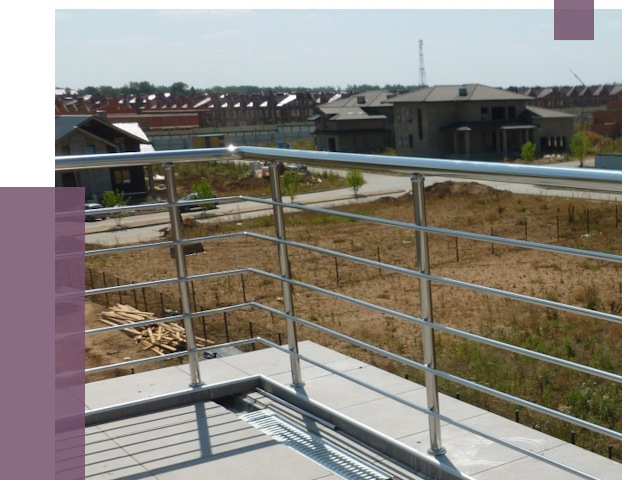 Парапеты из нержавеющей стали в Выксе от 8089 руб. за м² | ПРОЛЁТ-Вкс