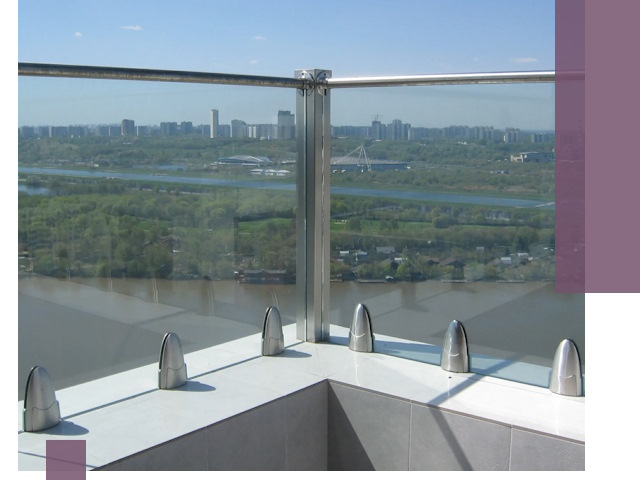 Стеклянные парапеты премиум класса в Выксе для домов и бизнесов