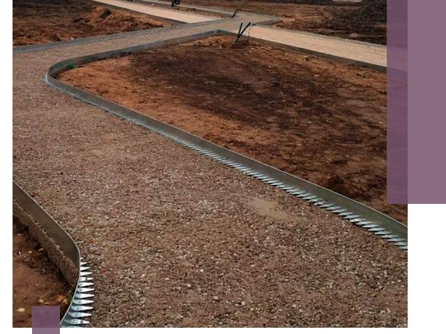 Металлические бордюры под ключ в Выксе — изготовление и монтаж