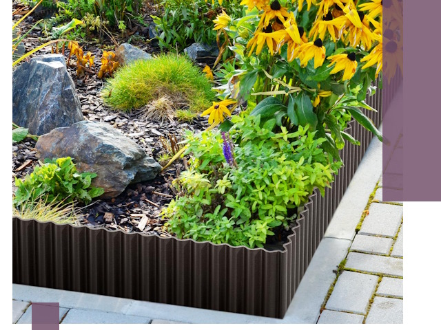 Металлические бордюры для клумб в Выксе — производство и монтаж